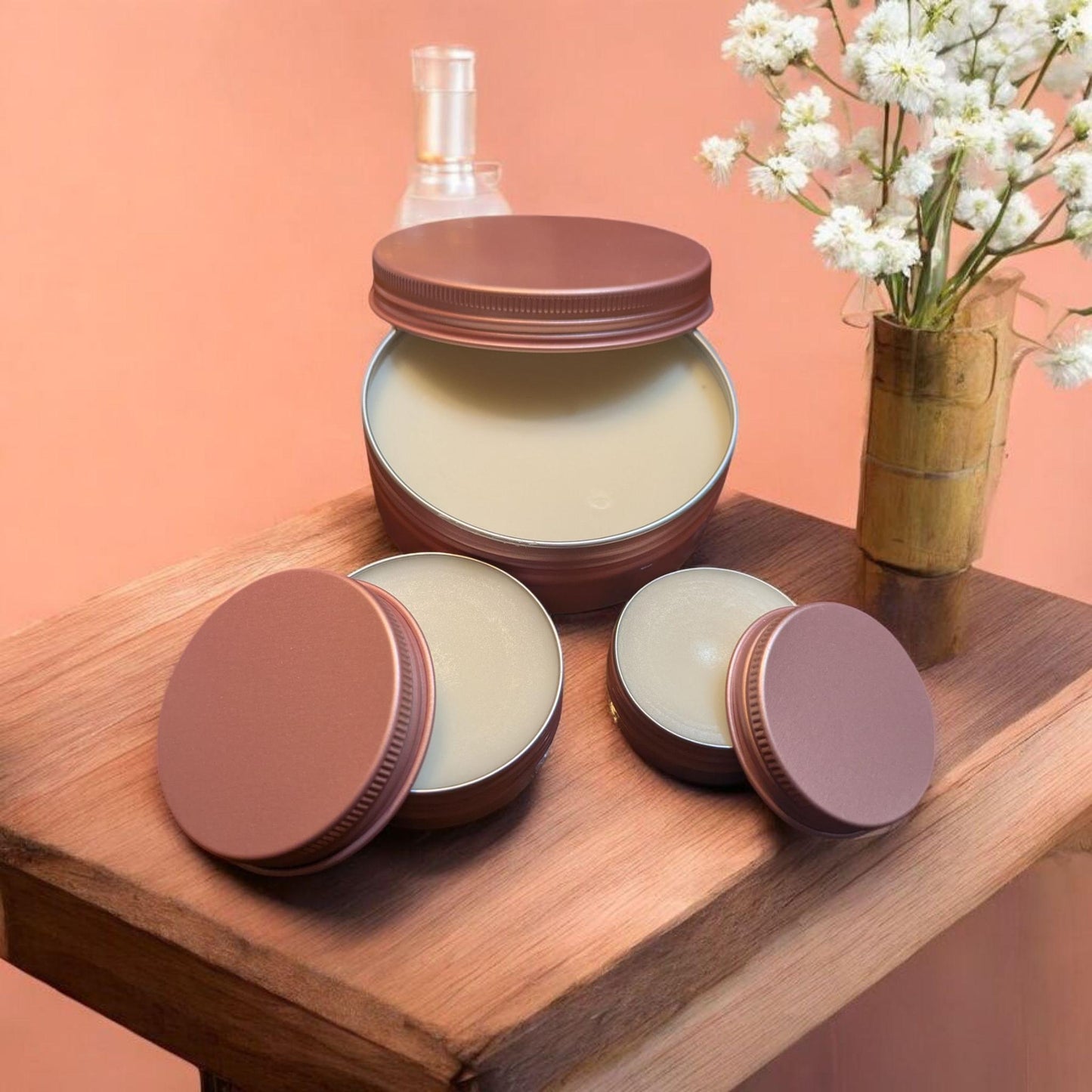 Aura Raw Organic Hair & Skin conditioning balm! all-natural solution designed to nourish both your hair and skin. Gift pack
