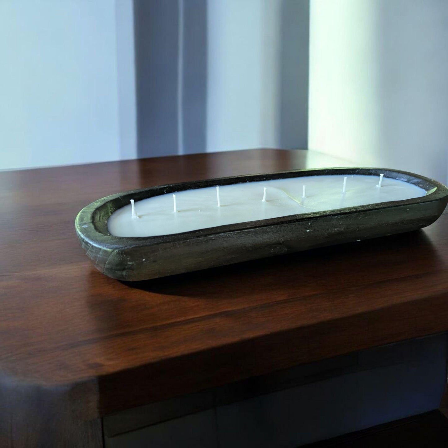 Aura Small Oval Classic Hand Crafted Dough Bowl bowl Table Decor candle or gift