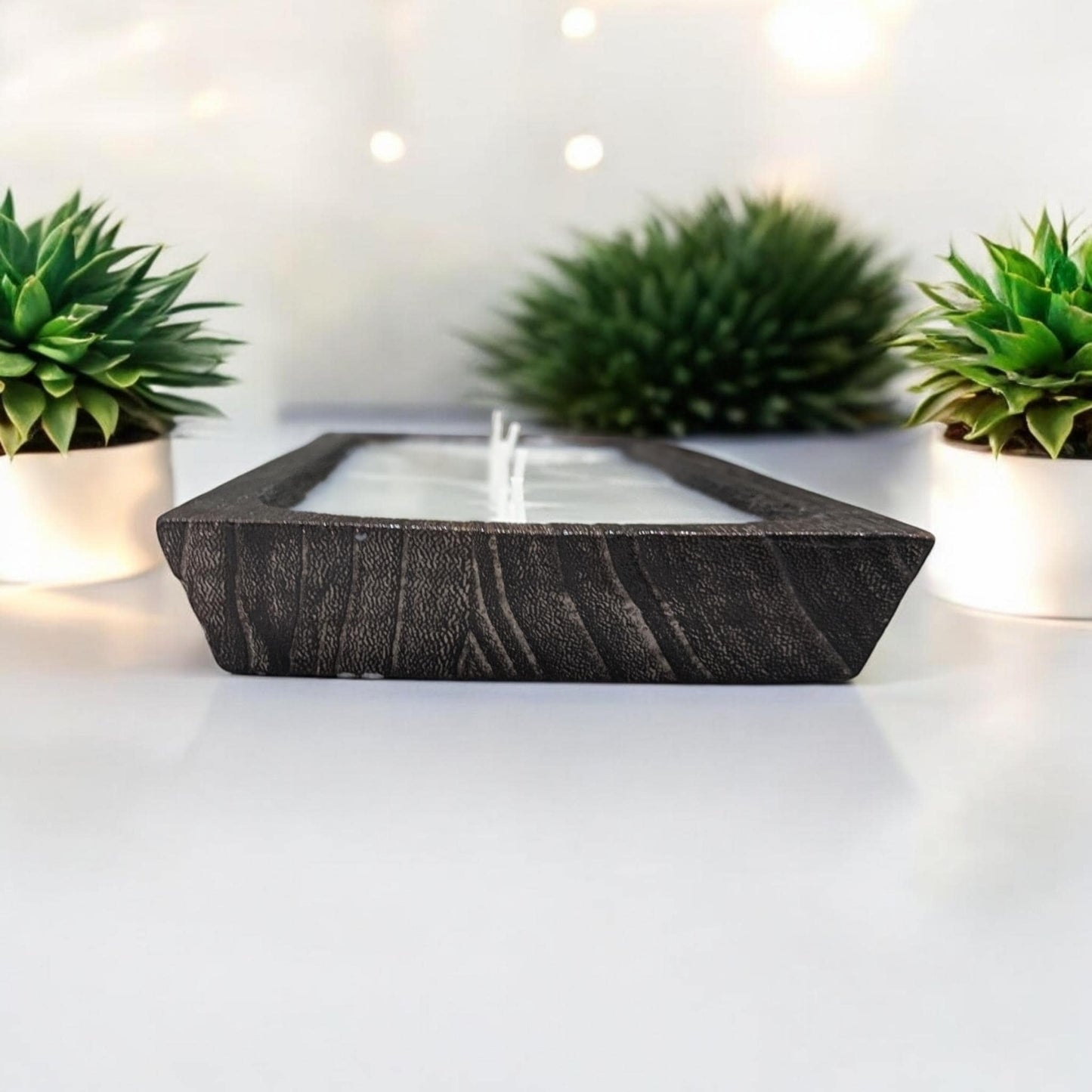 Aura Medium BOHO Dough Bowl Candle | Natural Soy Wax | Reusable Bowl | Handmade Table Decor | Perfect Gift