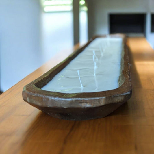 Aura 50 Oz 16 wick Dough Bowl Candle XXLarge Natural Soy Wax table decor Reusable